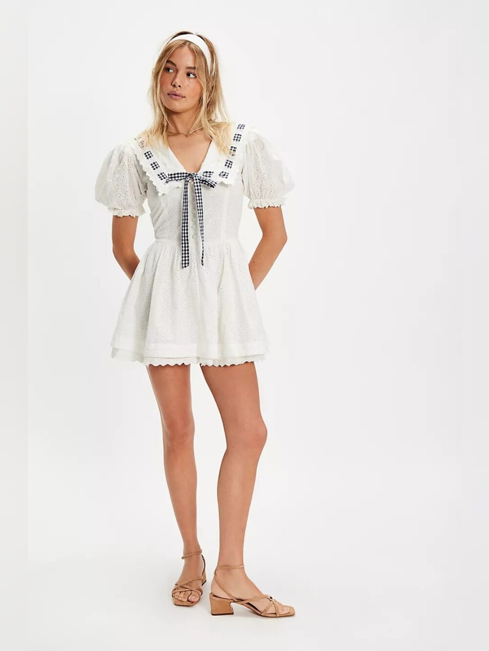 NWT For Love and Lemons Ruby Ribbon Mini Dress SZ SMALL